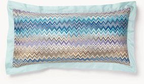 Set di 2 federe in cotone con motivo a zig-zag John Re