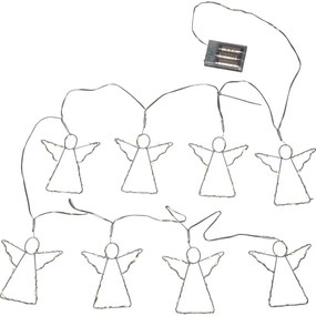 Catena luminosa con alimentazione a batteria 8 lampadine lunghezza totale 175 cm Angela – Star Trading