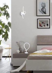 Applique LED moderno Kiley bianco IP20, luce bianco naturale 980 lumen, NOVECENTO