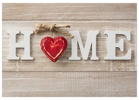 Fotomurale adesivo Home Heart (Red)