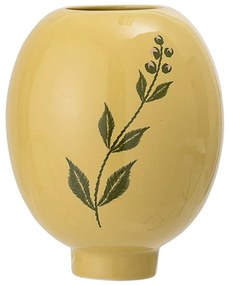 Vaso in gres giallo-verde Rose - Bloomingville