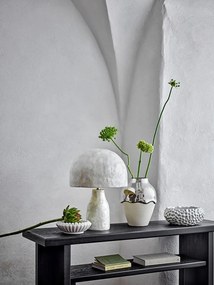 Vaso color crema/argentato in gres (altezza totale 26 cm) Silvio – Bloomingville