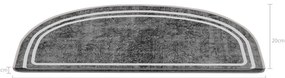 Gradini grigi in set da 16 pezzi 20x65 cm Plain - Vitaus