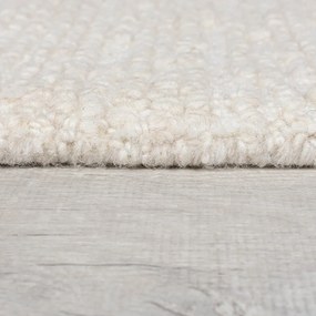 Tappeto avorio in lana tessuto a mano 120x170 cm Harris Boucle – Flair Rugs