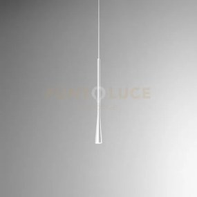 Dafne s/p - sospensione bianca in alluminio a led 213lm 3000k 7w 1 ...