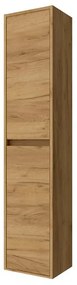 Colonna bagno sospesa 140 cm rovere africa ripiani regolabili Gaya