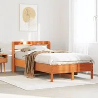 Letto senza Materasso Marrone Cera 100x200 cm in Legno di Pino 3306896