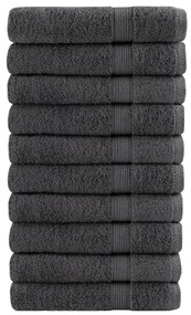 Asciugamani Ospiti Solund 10 Pz Antracite 100x200cm 600gsm /