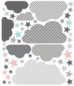 Adesivo murale Nuvole scandinave dall'estremo nord - Ambiance