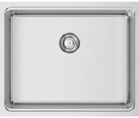 Lavello 1 vasca RODI Una 50 inox L 44 x L 54 x P 20 cm argento