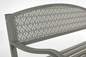 Panca da giardino color kaki in metallo Lizette – Bizzotto