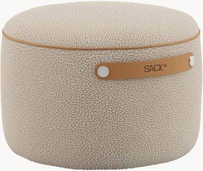 Pouf in teddy-bouclé SACKit