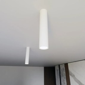 Plafoniera TECNO 1M da soffitto, base GU10, Bianca Colore Bianco