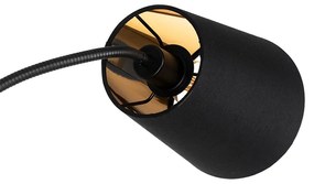 Lampada da terra moderna nera 3 luci - Carmen