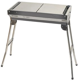 Griglia a carbone portatile cromata lucida