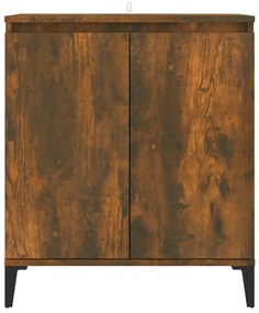 Credenza rovere fumo 60x35x70 cm in legno multistrato