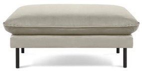 Pouf in velluto beige , 100 x 80 cm Vienna - Cosmopolitan Design