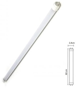 Tubo LED T8 60cm 10W serie Professional (alimentazione Bilaterale) - High CRI Colore  Bianco Caldo 2.700K