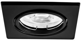 Faretto da incasso 1xGU10/MR16/10W/230V 9x9 cm nero