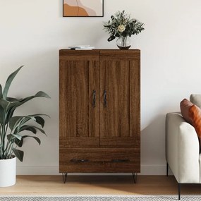 Credenza Rovere Marrone 69,5x31x115 Cm İn Legno Multistrato /