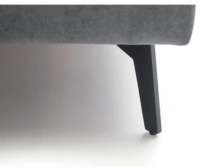 Letto matrimoniale imbottito color antracite con contenitore con rete inclusa 160x200 cm Lizzano – Meise Möbel