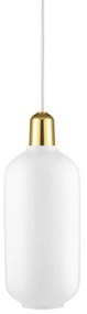 Normann Copenhagen - Amp Lampada a Sospensione Grande Bianco/Ottone Normann Copenhagen