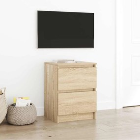 Mobile Porta Tv Rovere Sonoma 40x35x54 Cm İn Legno Multistrato /