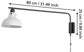 Eglo 43843 - Applique MATLOCK 1xE27/40W/230V