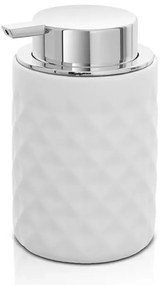 Dispenser sapone bianco da appoggio in ceramica Cristal