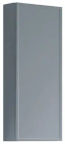 Pensile bagno Pixel laccato opaco indaco, 1 anta apertura da sinistra P 17 x L 30 x H 80 cm