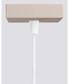 Lampadario grigio tortora in metallo Gleam – Sollux