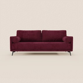 Basalto Divano lineare 2 o 3 posti con seduta unica e base in metallo in tessuto smacchiabile T31
