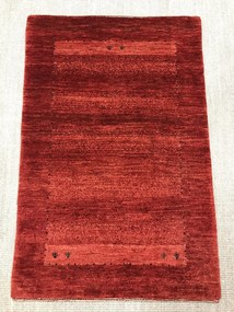 Loribaft Tappeto 80 x 120 Rosso (Iran) Annodato A Mano