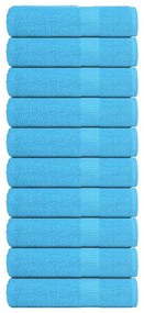 Asciugamani Doccia 10 Pz Turchesi 70x140cm 360 G/m² 100% Cotone /