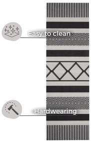 Runner urbano nero e grigio, 45 x 140 cm Cook &amp; Clean - Zala Living
