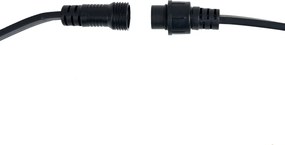 Ghirlanda luminosa nera collegabile con spina 6m incl. 10 luci multicolore E27 IP65 - Lubber