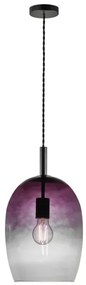 Nordlux - Lampada a sospensione con cavo UMA 1xE27/40W/230V Ø 23 cm nero/fumé