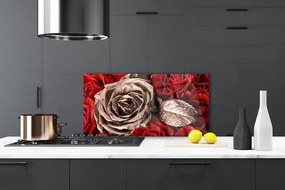 Rivestimento parete cucina Fiori di rose 100x50 cm
