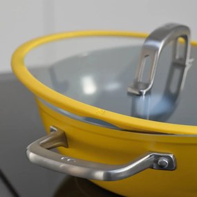 Padella wok con coperchio/con superficie in ceramica ø 28 cm Meda 3.0 – FABINI