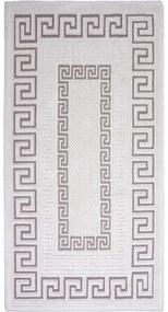 Tappeto in cotone grigio e beige , 80 x 150 cm Versace - Vitaus