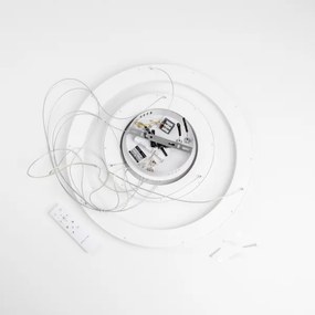 Brilagi - Lampadario sospeso dimmerabile LED su cavo FALCON SLIM LED/68W/230V Ø 50 cm bianco + telecomando