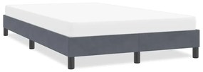 Giroletto Senza Materasso Grigio Scuro 120x210 Cm Velluto /