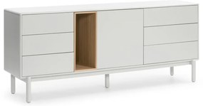Cassettiera color crema 180x76x40 cm Corvo – Teulat