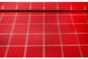 Federa decorativa natalizia rosso con lurex