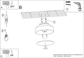 Plafoniera verde Blacko – Sollux