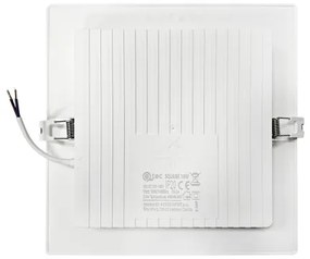Lampada LED da incasso SQUARE LED/18W/230V 4000K 22x22 cm bianco