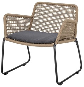 Poltrona da giardino grigia e beige Mundo - Bloomingville