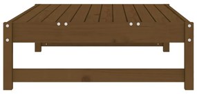 Poggiapiedi da giardino 120x80 cm legno massello di pino miele