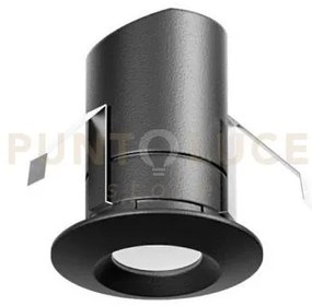 Ges2061c faretto da incasso nero ip44  a led 3000k 179lm 2,1w