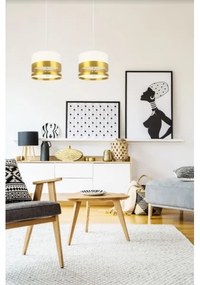 Lampadario su filo MILO 2xE27/60W/230V dorato